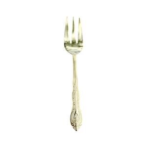 International Silver San Marcos Gold Electroplate Cold Meat Serving Fork 8 3/4